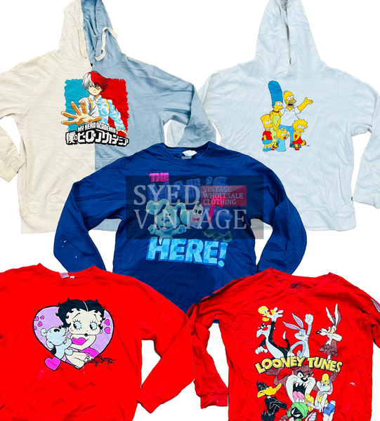 Disney Mickey Cartoon Sweatshirts Grade A Syed Vintage LTD