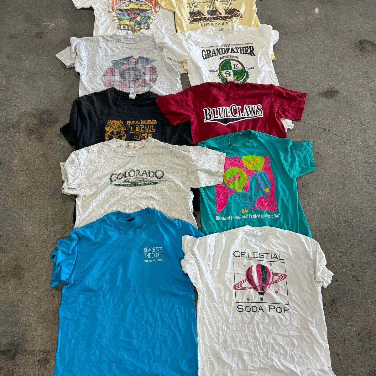 Vintage Graphic Single Stitch T-Shirts 45KG Bale - Image 3