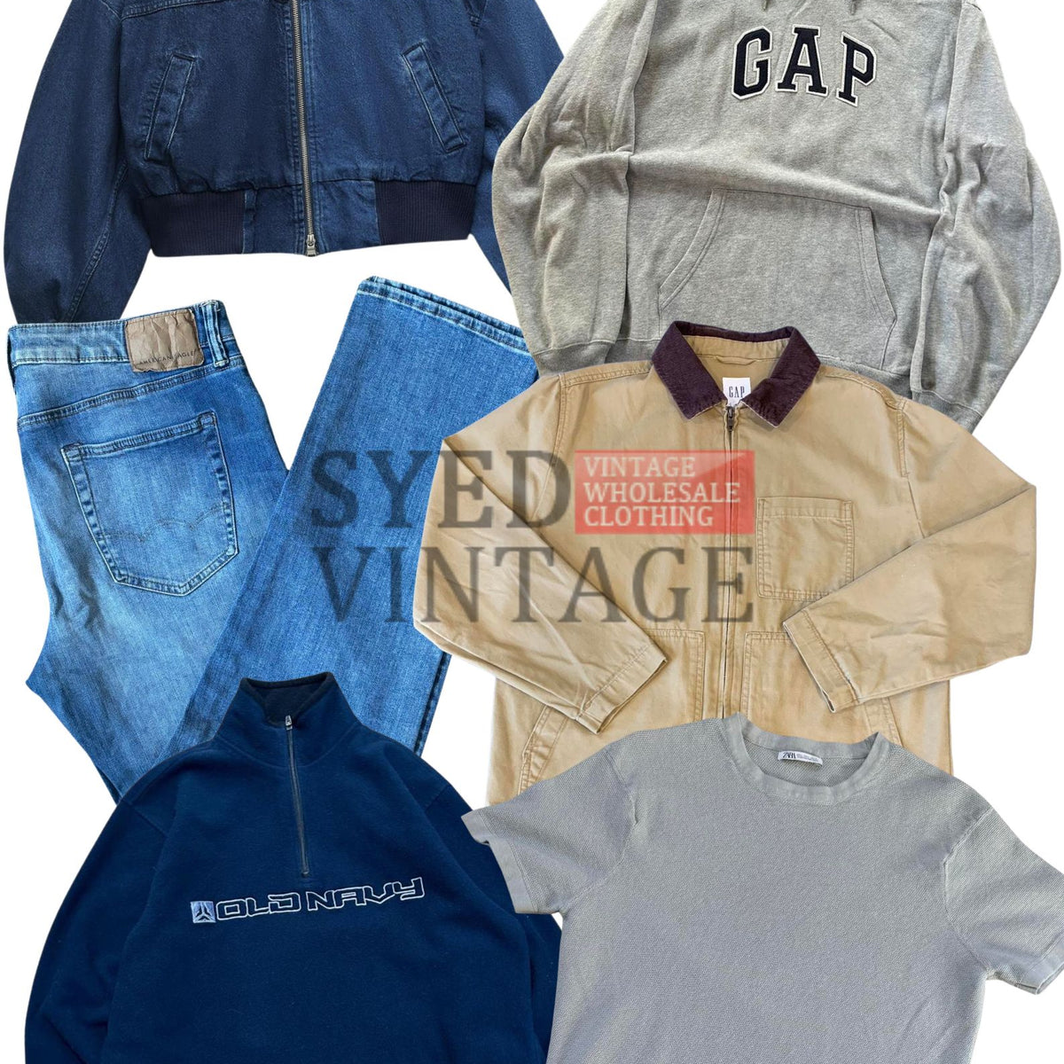 Zara American Eagle Old Navy & Gap Mix Clothing 50kg Bale - Image 3