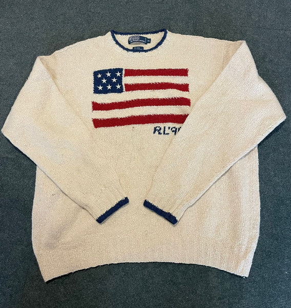 Ralph Lauren Polo USA Flag Sweaters Syed Vintage LTD