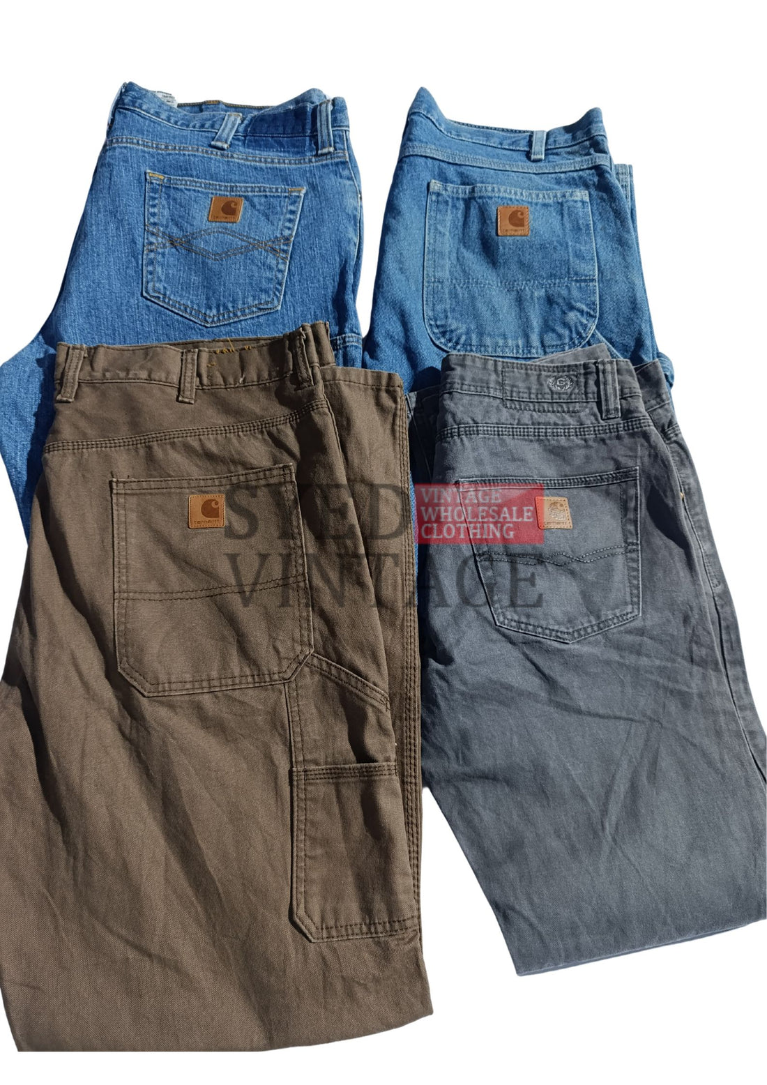 Carhartt Remake and Repaired Work Jeans - GRADE A