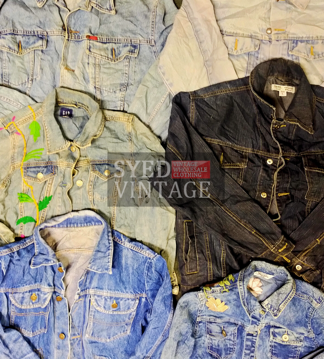 Casual Denim Jackets Men and Women Mix