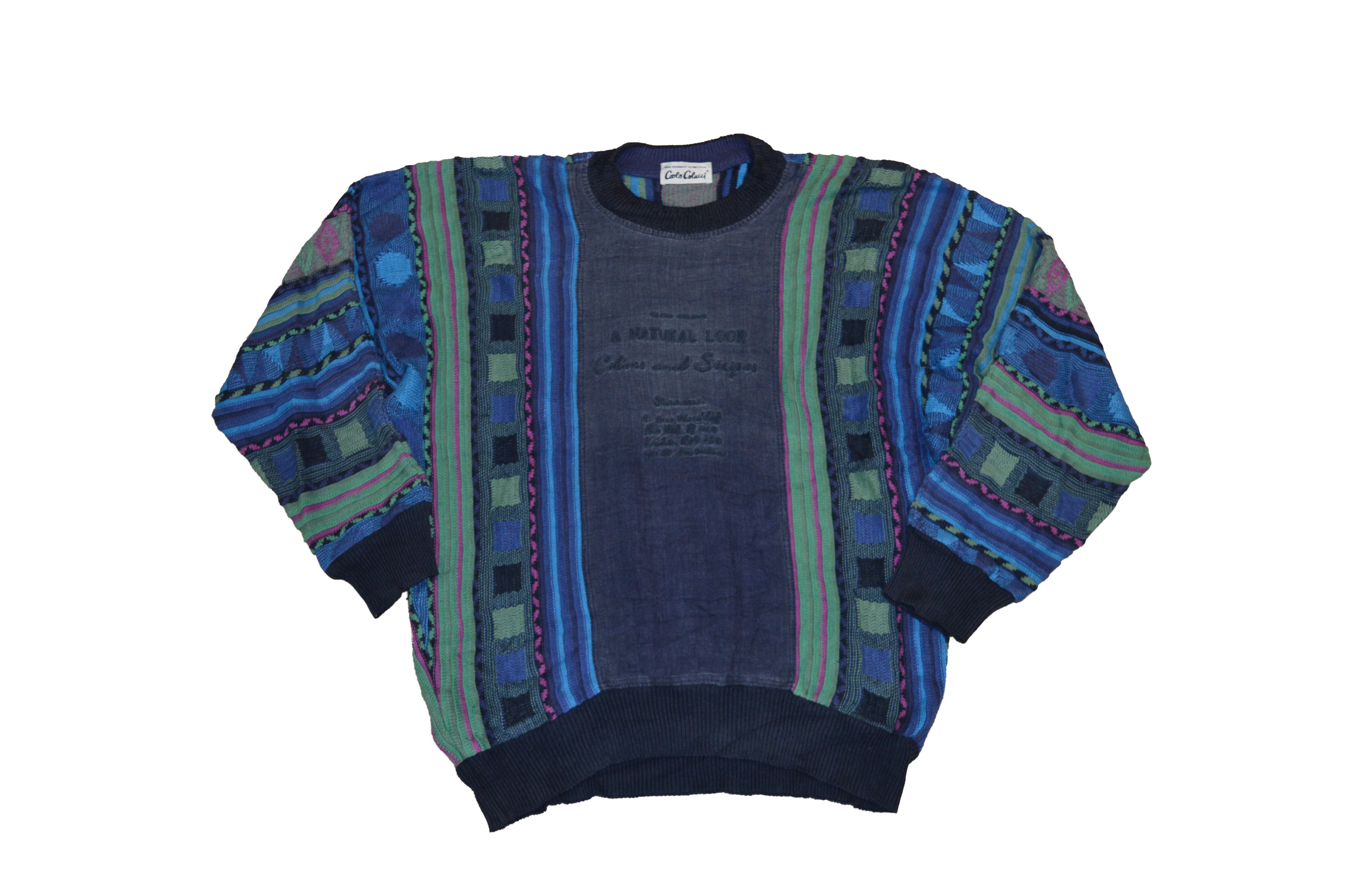 Guardara de punto de estilo Coogi y Cosby