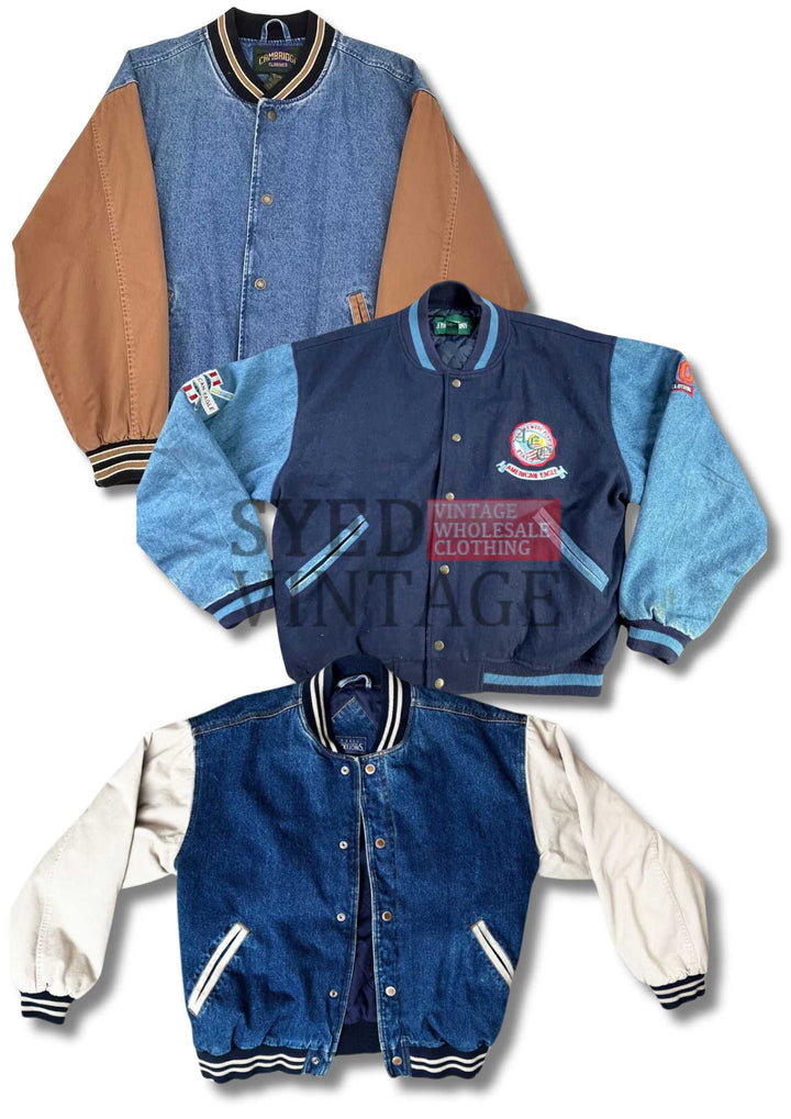 American USA Denim Baseball Jackets