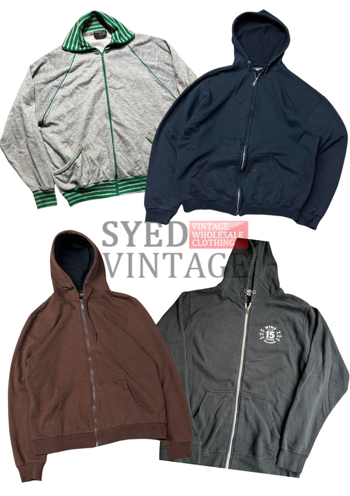 Full Zip Sweatshirts Mix 45kg Bale