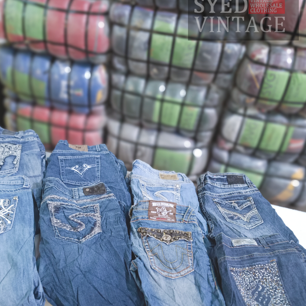 Hip Hop Ladies Jeans Mix 45kg Bale- DELIVERY IN 3 WEEKS