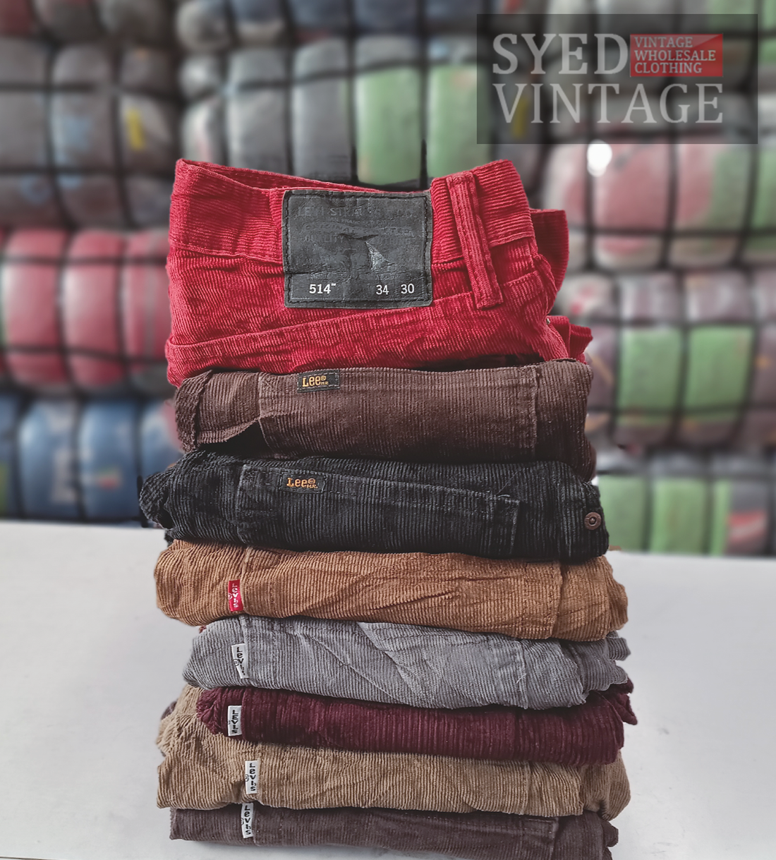 LLW Corduroy Mix Jeans 45kg Bale