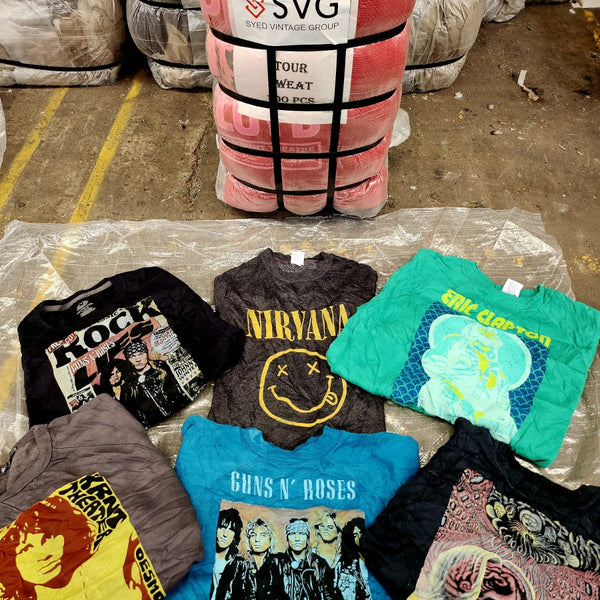 Music Rock Band Sweatshirts 45kg Bale