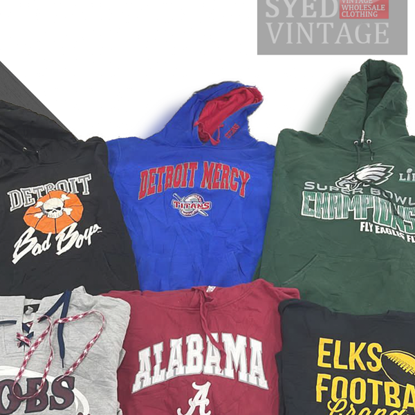 NM Pro Sports College University Hooded Sweatshirts 45kg Bale