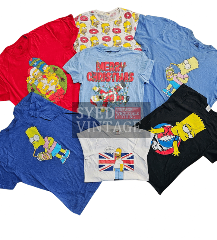 Summer Exclusive The Simpson Vintage Round Neck T-shirt