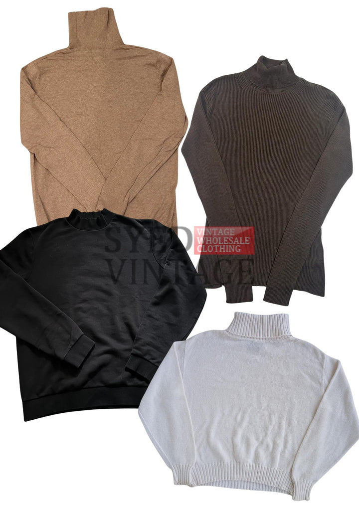 Turtleneck & High Neck Jumpers Mix 45kg Bale