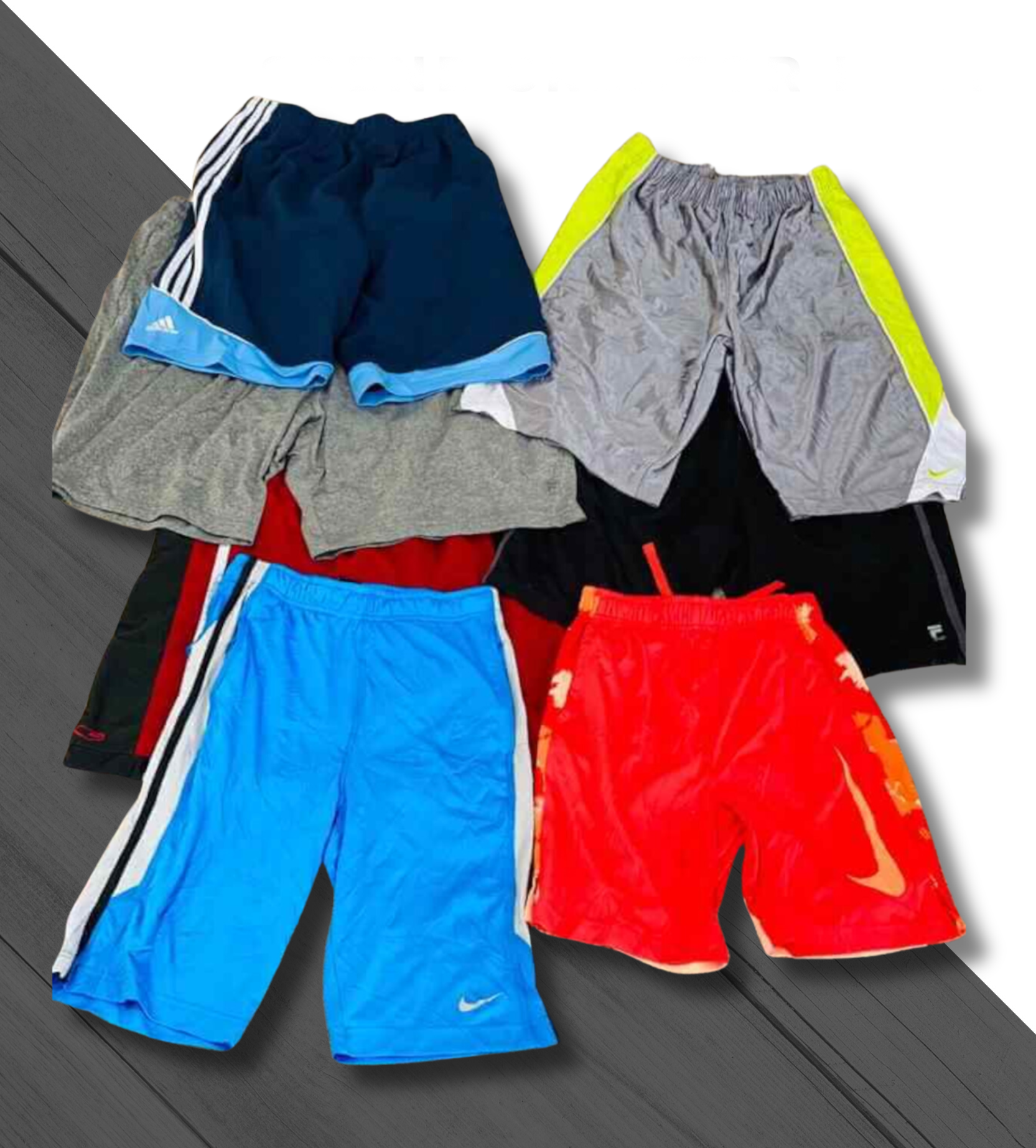 Exklusive Sportshorts mit Markenlogo der Güteklasse A für den Sommer