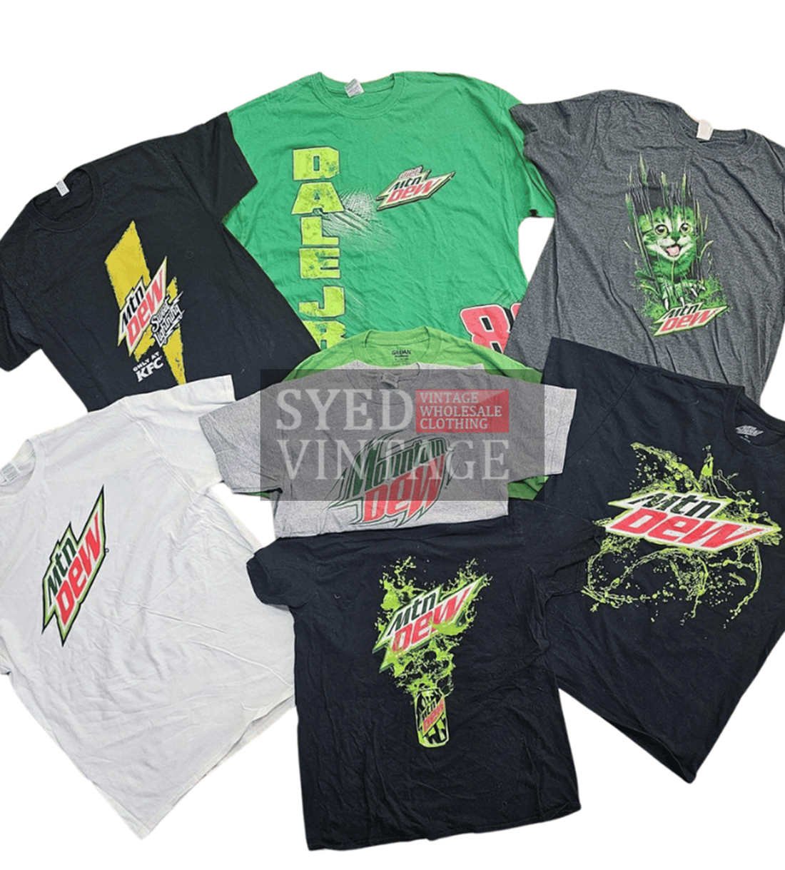 Summer Exclusive Vintage Mountain Dew Round Neck T-shirt