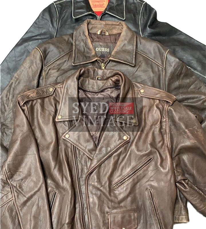 80s 90s Leather Jackets Mix