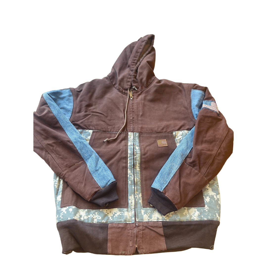 SVG Carhartt Reworks Jackets with Army Patchwork (IMP-157L)