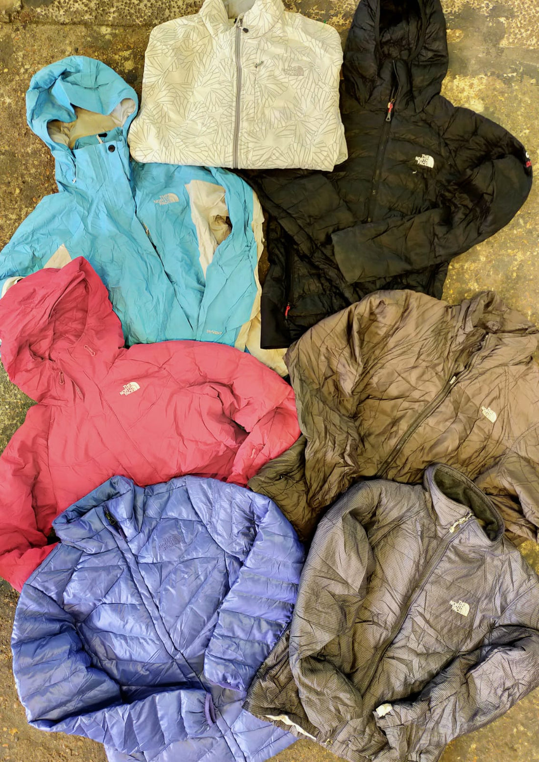 Mezcla de chaquetas de Northface