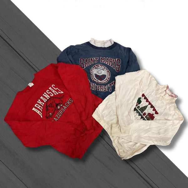 Vintage Sweatshirts Mix 45kg Bale