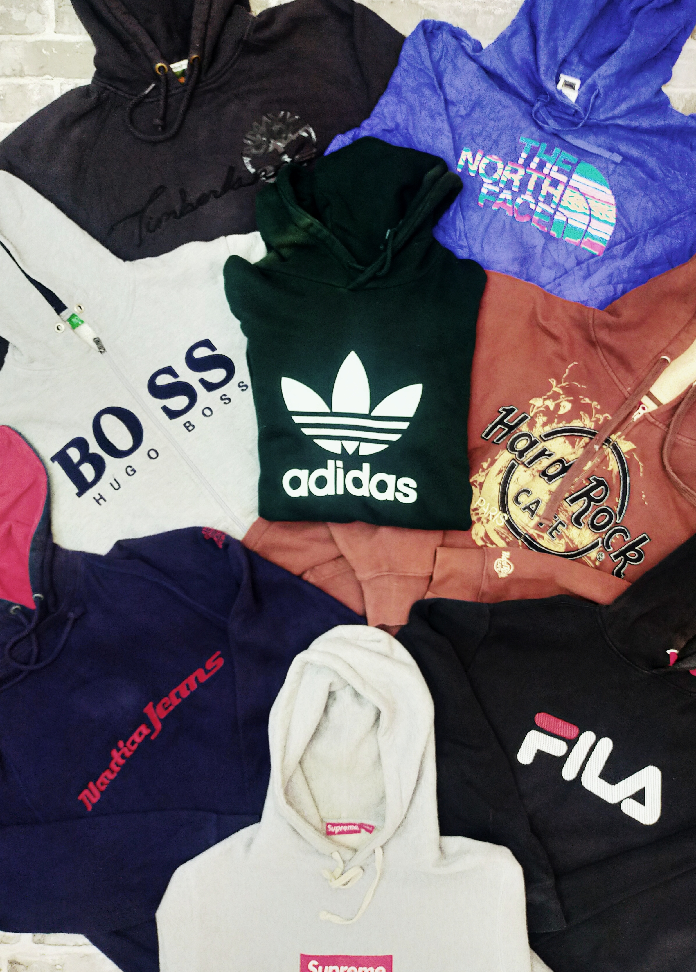 Vintage Premium Branded Hooded Sweatshirts Bale
