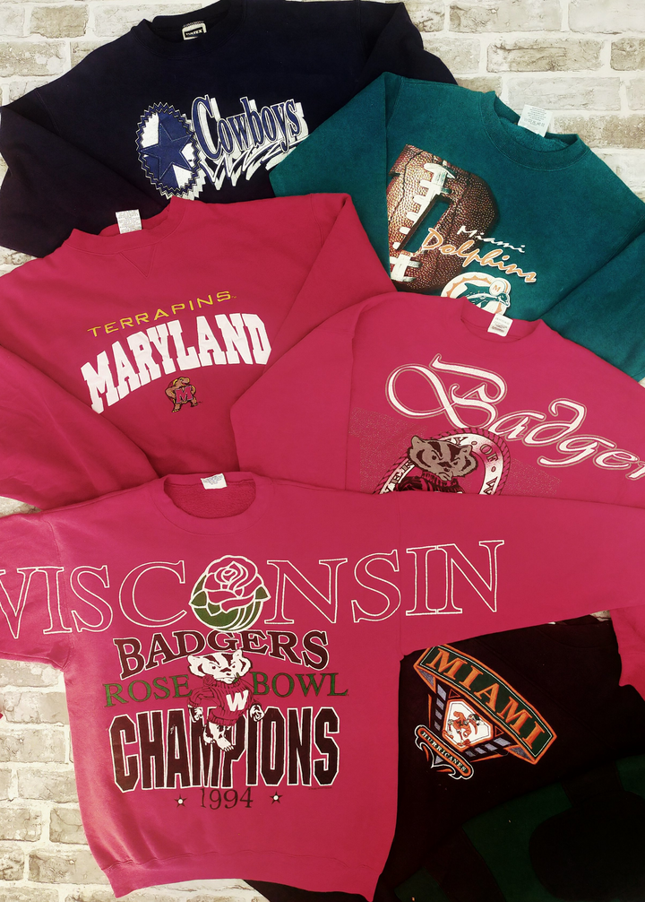 Vintage Branded College University Sweatshirts Bale